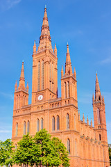Die neugotische Marktkirche in Wiesbaden