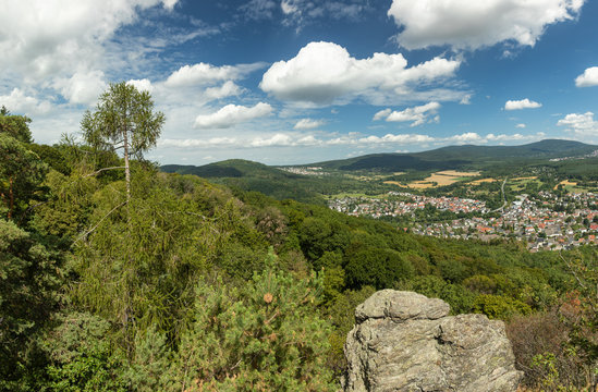 Panorama of the Taunus low mountain rang