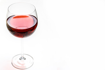 Glas mit Rotwein