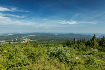 Fototapeta na wymiar Panorama of the Taunus low mountain range