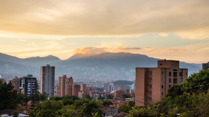 Vista urbana de la ciudad de Medellin