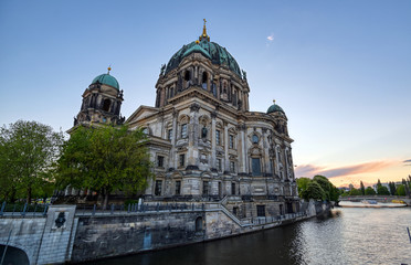 Obraz na płótnie Canvas Berlin Cathedral located on Museum Island in the Mitte borough of Berlin, Germany.