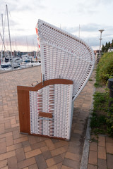 Weisser Strandkorb