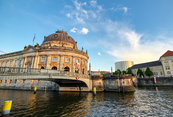 Berlin, Germany - May 4, 2019 - The Bode Museum located on Museum Island in the Mitte borough of...
