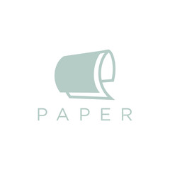 paper concept logo for company