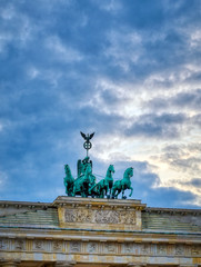 Fototapeta premium The Brandenburg Gate located in Pariser Platz in the city of Berlin, Germany.