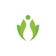 Fototapeta premium leaf logo template