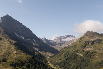 Fototapeta premium berglandschaft ausblick alpen sellrain österreich wandern wanderung hiking