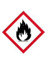 Achtung Brandgefahr Feuer Entflammbar Icon Symbol Schild