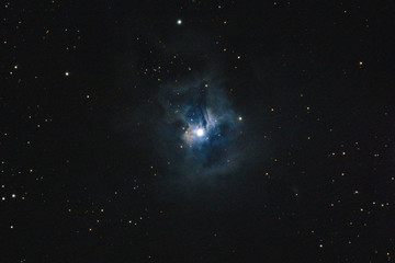 The Iris Nebula in the constellation Cepheus photographed from Stockach in Germany.