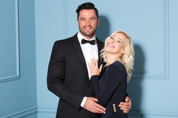 Pretty couple is ready to celebrate!