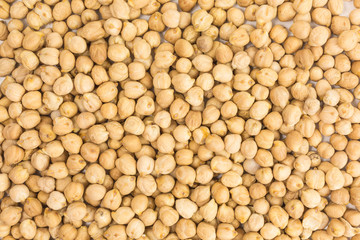 background of uncooked dried chickpeas