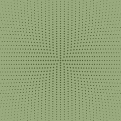 Halftone geometric round circle pattern background design - black and white vector illustration from dots