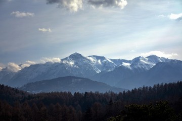 Retezat mountains seen from afar