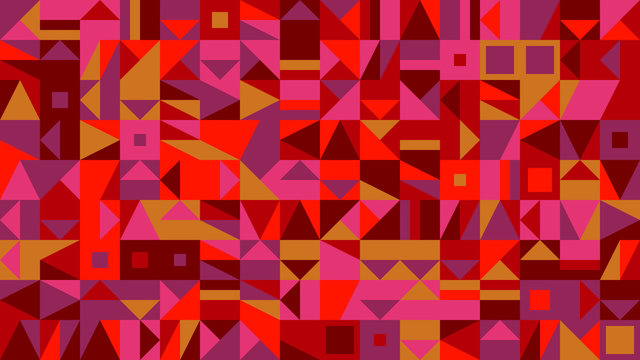 Mosaic pattern desktop background - colorful abstract vector illustration