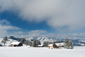 Oberallgäu im Winter bei Brosisellegg