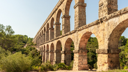 Obraz premium Roman aqueduct of Tarragona, Spain
