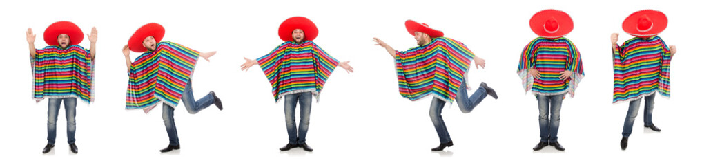Funny mexican isolated on white
