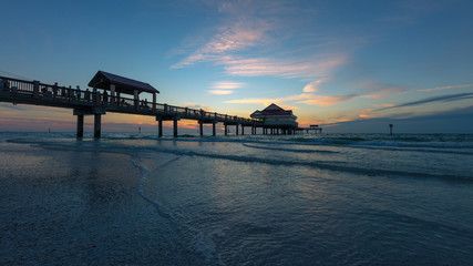 pier at sunset