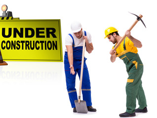 Concept of under construction for your webpage