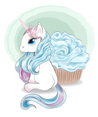 unicorn and cupcake