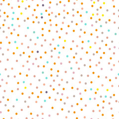 Seamless pattern with multi-colored circles. Vector illustration.