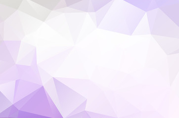 Obraz premium Purple white Low poly crystal background. Polygon design pattern. Purple white Low poly vector illustration, low polygon background.