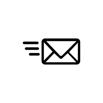 recommend clip art: sms line icon illustration isolated on white background