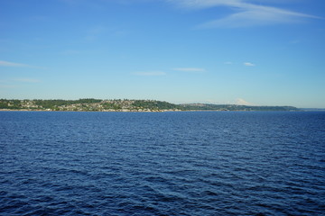 Beautiful  Seattle landscape in summer, in Washington State