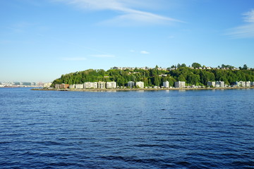 Fototapeta premium Beautiful Seattle landscape in summer, in Washington State