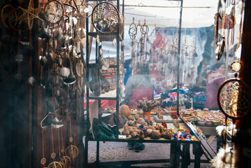 Weekend market in Pisac, Peru  - obrazy, fototapety, plakaty