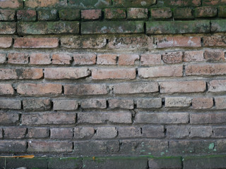 Old wall background picture Thai temples older than 1000 years