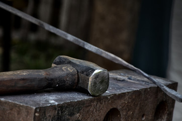 old hammer and anvil