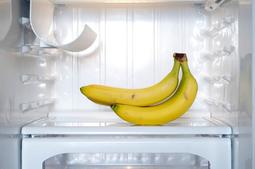 bananas in a fridge