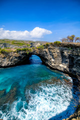 Angel's Billabong, the natural pool on the island of Nusa Penida, Klingung regency, Bali, Indonesia.