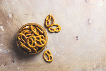 Meal for the Munich Oktoberfest pretzels