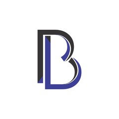 PB letter 3D logo design vector
