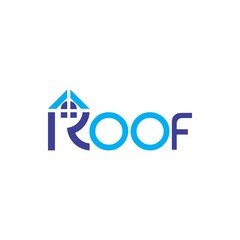 Home ROOF logo design vector