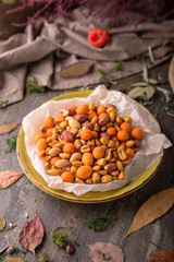 Crunchy Breaded mozzarella cheese sticks with mustard sauce. Beautiful stylish menu. Snack to beer.