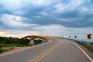 Road bridge in the Colombian countryside