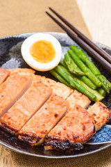 豚の味噌漬け焼き