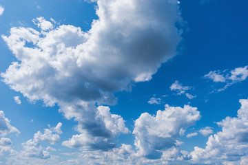 Naklejka na ściany i meble Amazing cloudscape on the sky at midday time.