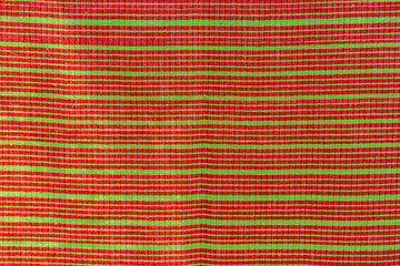 Multicolor Pure cotton Gamucha(Bath Towel) Check Fabrics Close-up.