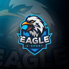Eagle head gaming logo esport © Wisma Kreatif