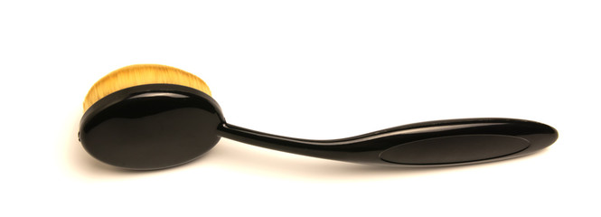 black brush for tonal foundation