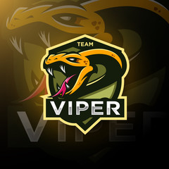 Viper snake gaming logo esport