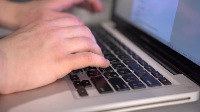 Typing On A Laptop, Keyboard, PC
