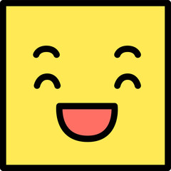 Square emoticon icon