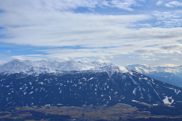 Fototapeta na wymiar Mountains in Innsbruck, Austria