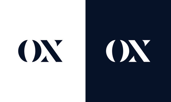 Abstract letter OX logo. This logo icon incorporate with abstract shape in the creative way.